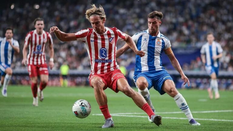 Atletico Madrid vs Espanyol Match Result 2–1 in La Liga