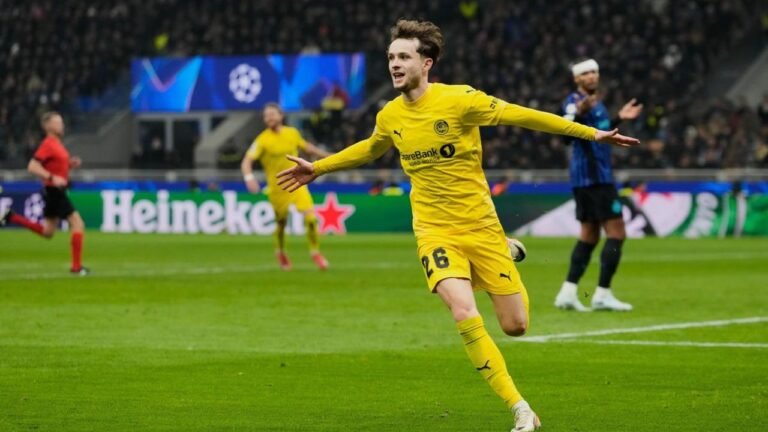 Inter Milan vs BodøGlimt Match Result 1-2 in the UEFA Champions League