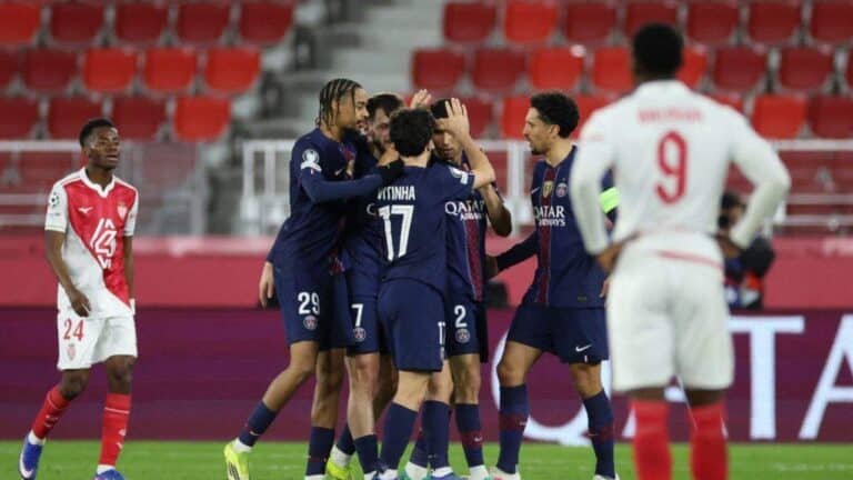 Monaco vs PSG Match Score 2-3 in the UEFA Champions League