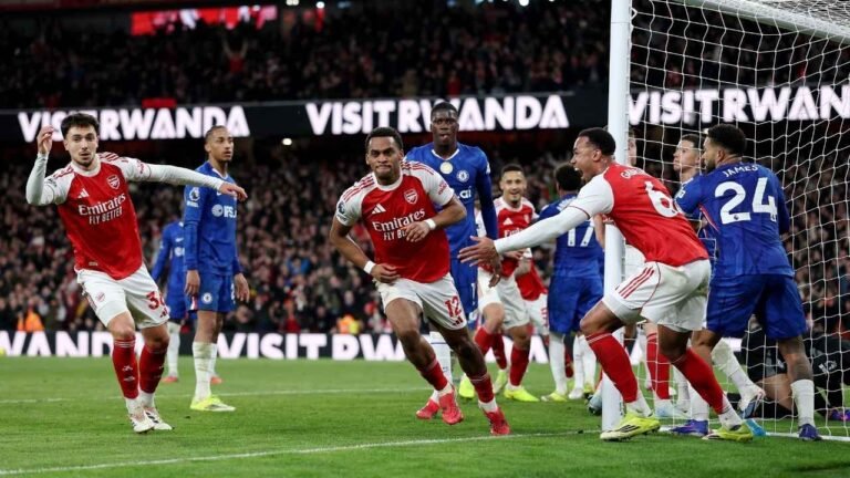 Arsenal vs Chelsea Match Result 2–1 in the Premier League