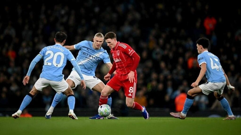 Manchester City vs Nottingham Forest Match Result 2-2 in the Premier League