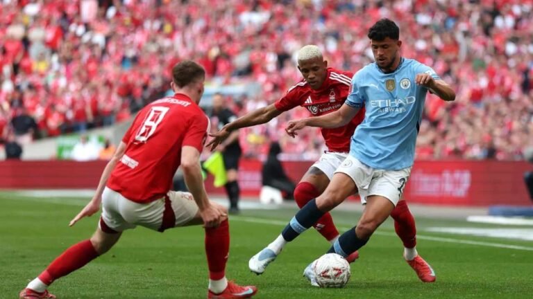 Manchester City vs Nottingham Forest Match Result 2-2 in the Premier League