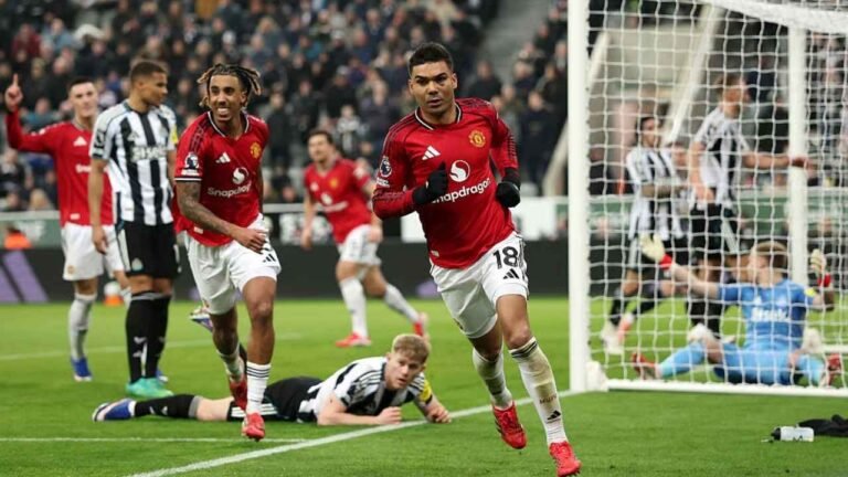 Newcastle vs Man United Match Result 2-1 in the Premier League