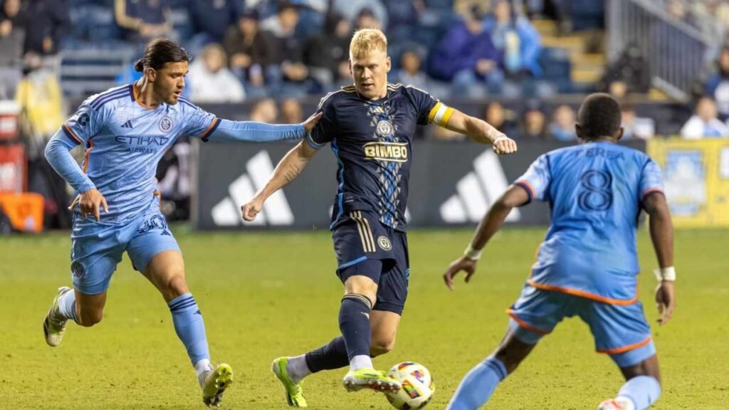 Philadelphia vs New York City Match Result 1–2 in the MLS