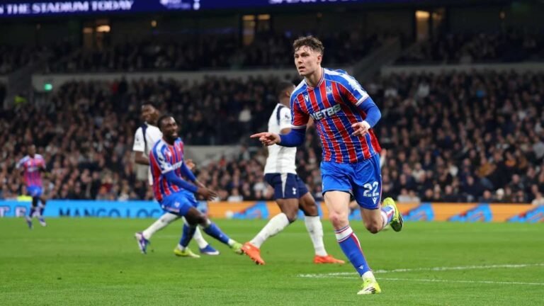 Tottenham Hotspur vs Crystal Palace Match Result 1-3 in the Premier League