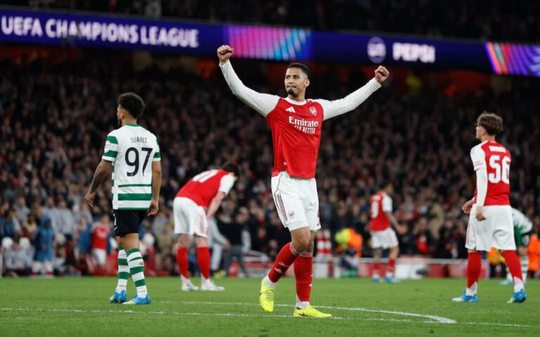 Arsenal vs Sporting CP Match 0-0 Draw in the Champions League