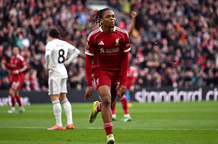 Liverpool 2-0 Fulham: Ngumoha’s Anfield Breakthrough Lights Up Victory Liverpool vs Fulham Match Result 2-0 in the Premier League