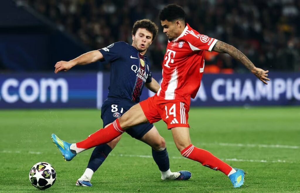 PSG vs Bayern Munich Match Result 5-4 in the Champions League Semifinal