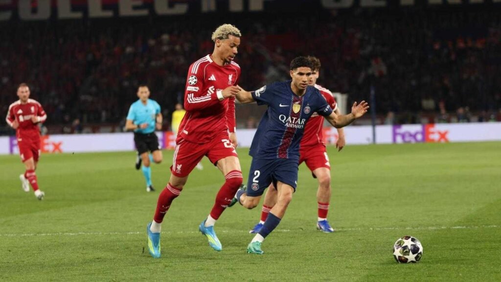 PSG vs Liverpool Match Result 2-0 in the Champions League