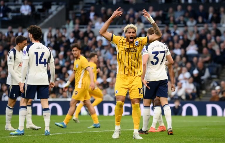 Tottenham vs Brighton Match 2-2 Draw in the Premier League