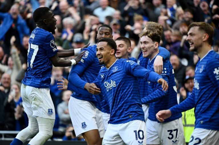 Everton vs Manchester City Match Result 3-3 in the Premier League
