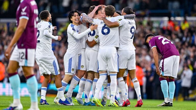 Leeds United vs Burnley Match Result 3-1 in the Premier League