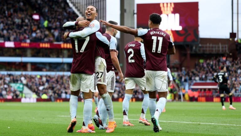 Manchester City vs Aston Villa Match Result 1-2 in the Premier League