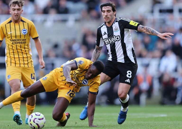 Newcastle United vs Brighton Match Result 3-1 in the Premier League