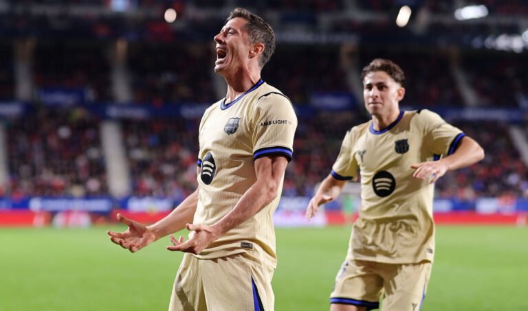 Late Barça Blitz Stuns Osasuna: Lewandowski and Torres Strike in Five Minutes Osasuna vs Barcelona Match Result 1-2 in La Liga